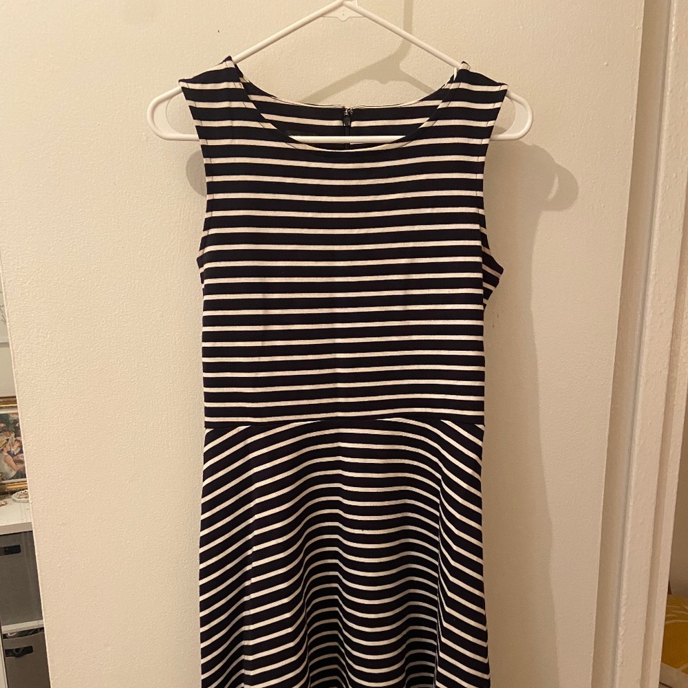 Talbots blue & white dress